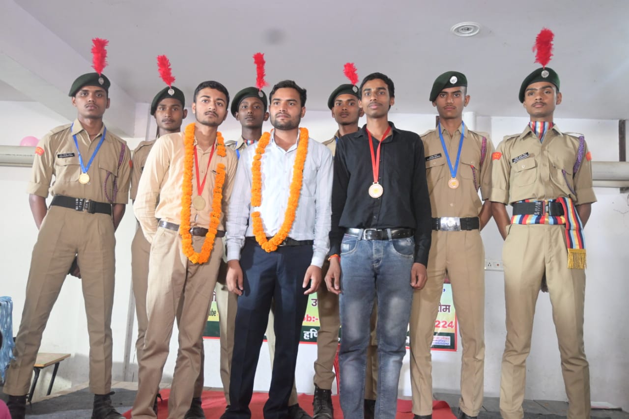Cadets wearing medals at an academy event